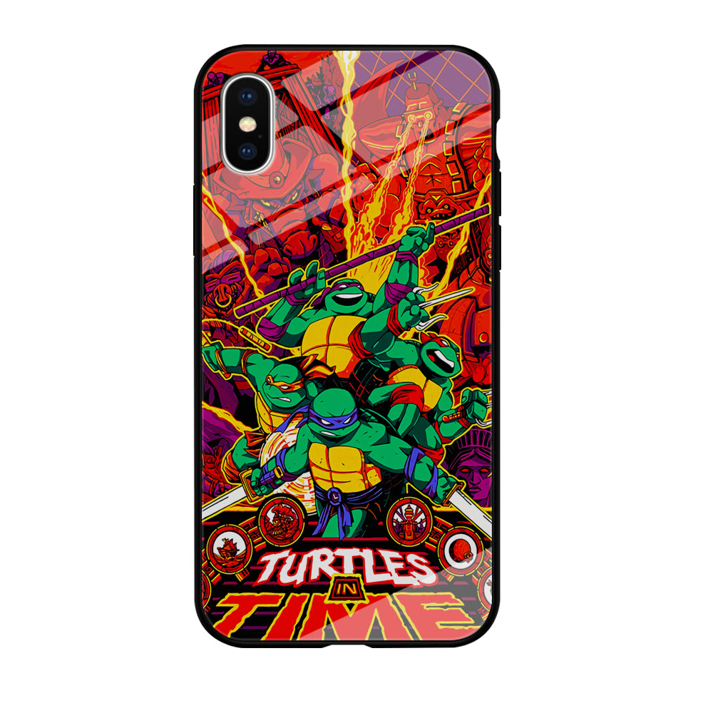 Teenage Mutant Ninja Turtles In Time Poster iPhone X Case