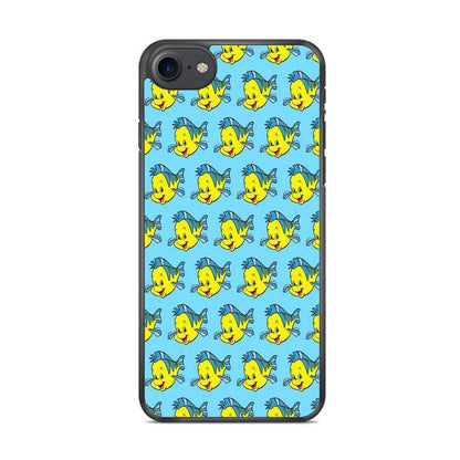 The Little Mermaid Flounder Doodle iPhone 8 Case - ezzyst