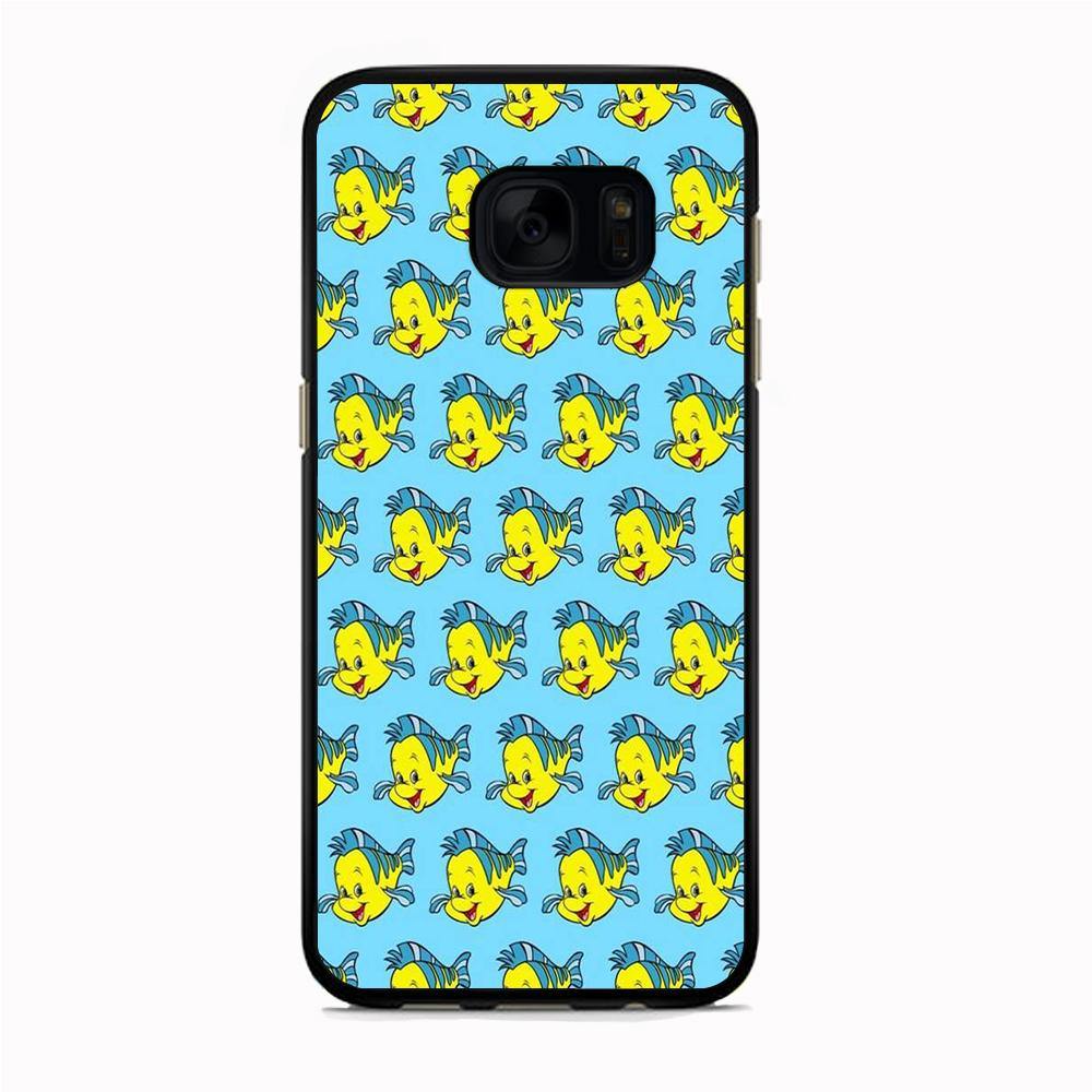 The Little Mermaid Flounder Doodle Samsung Galaxy S7 Edge Case - ezzyst