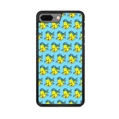 The Little Mermaid Flounder Doodle iPhone 8 Plus Case - ezzyst