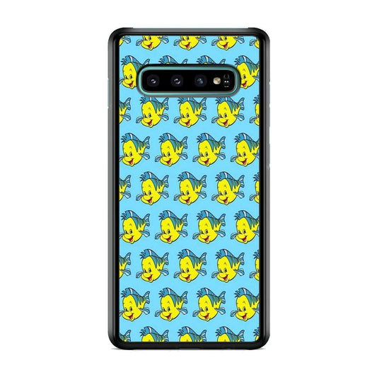 The Little Mermaid Flounder Doodle Samsung Galaxy S10 Case - ezzyst