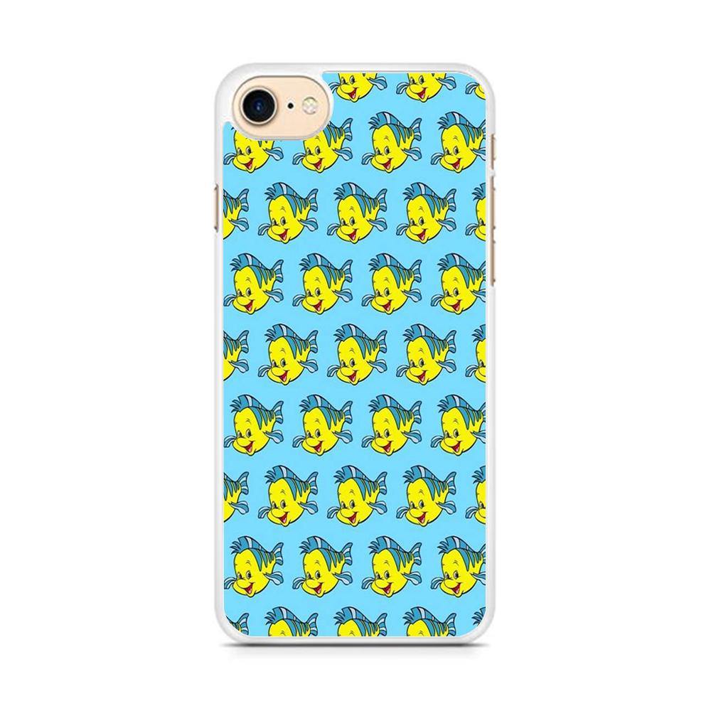 The Little Mermaid Flounder Doodle iPhone 8 Case - ezzyst
