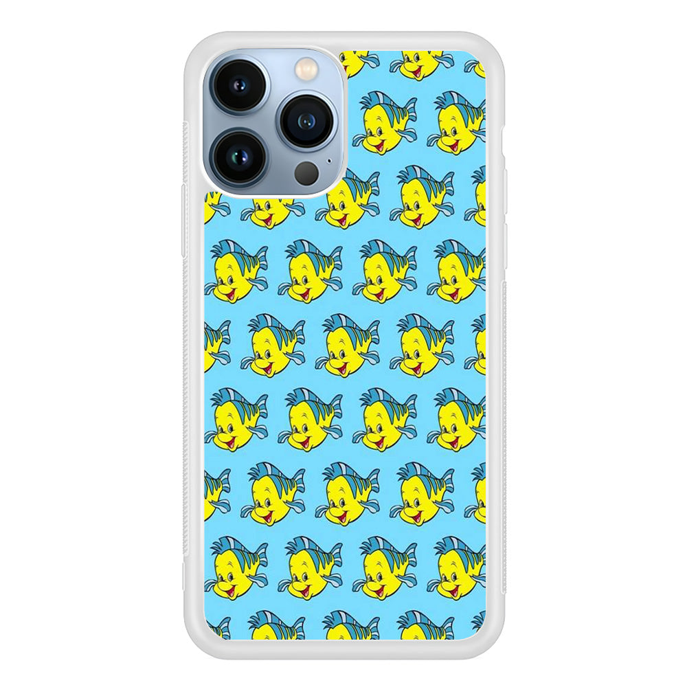 The Little Mermaid Flounder Doodle iPhone 13 Pro Case