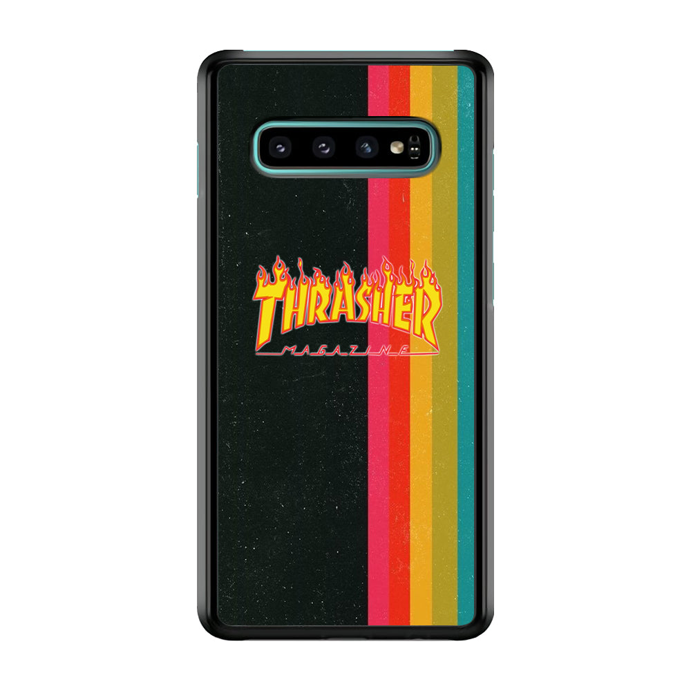 Thrasher Dim Grey Filter Rainbow Pain Samsung Galaxy S10 Case - Ezzystore