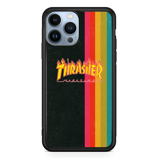 Thrasher Dim Grey Filter Rainbow Pain iPhone 13 Pro Case - Ezzystore