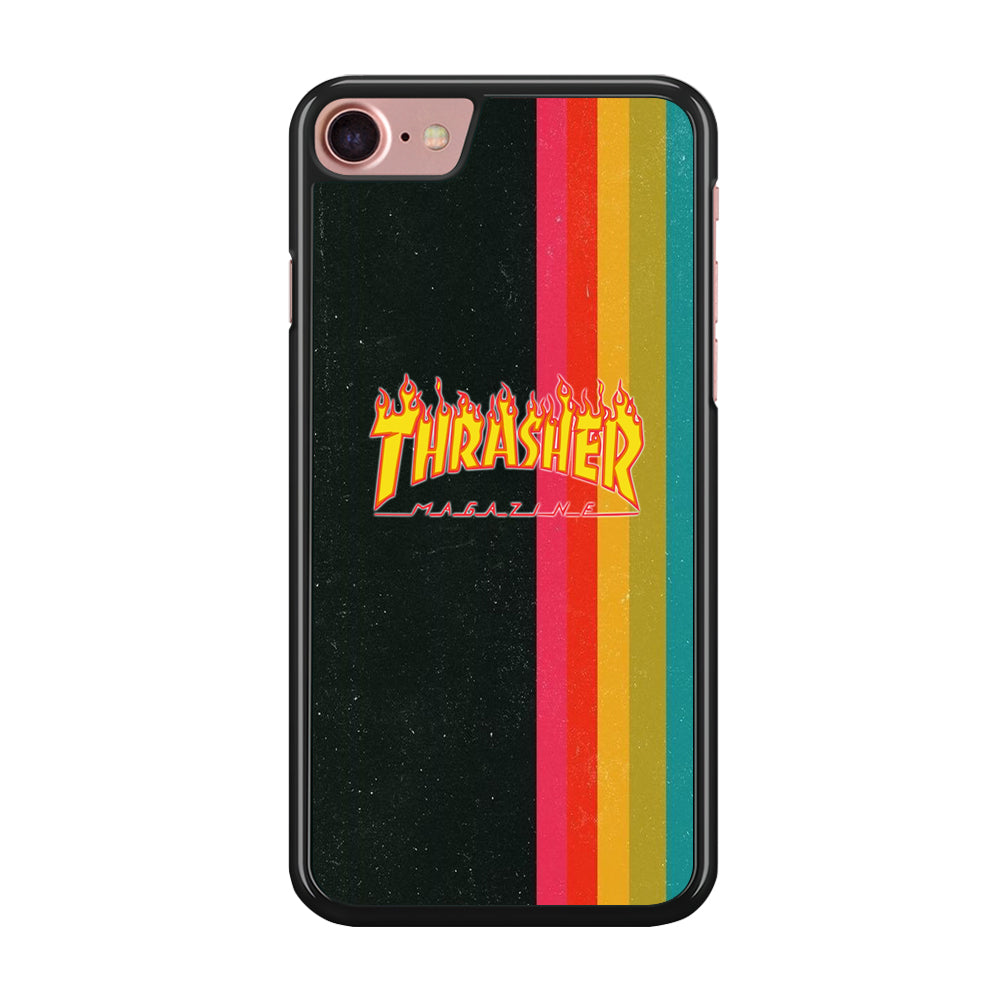 Thrasher Dim Grey Filter Rainbow Pain iPhone 8 Case - Ezzystore
