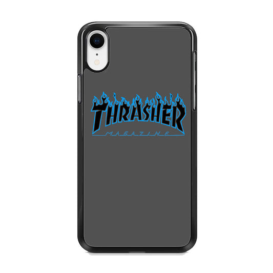 Thrasher Deeph Royal Grey Blue Fire iPhone XR Case - Ezzystore