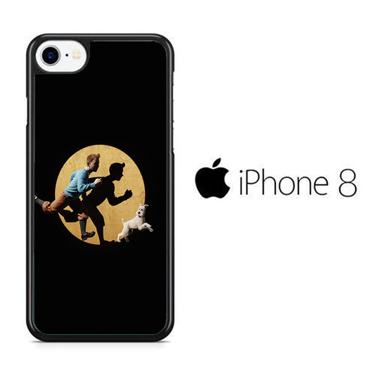 Tintin And Milo Pursued iPhone 8 Case
