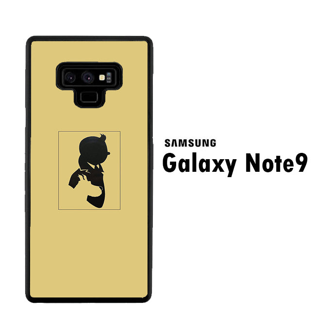 Tintin And Milo Siluete Samsung Galaxy Note 9 Case