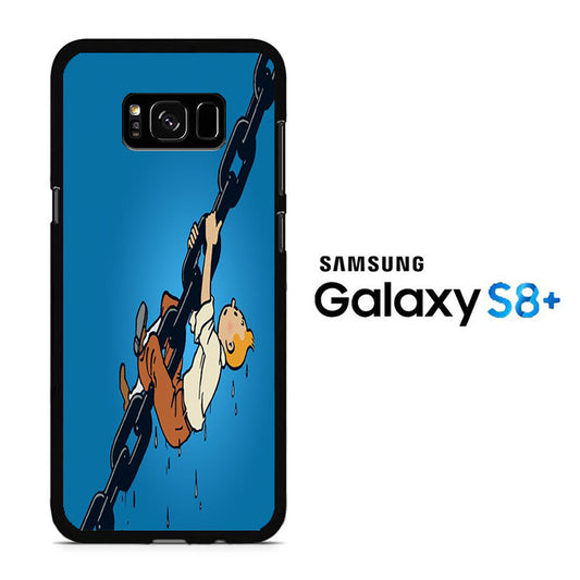 Tintin Climb On The Chain Samsung Galaxy S8 Plus Case