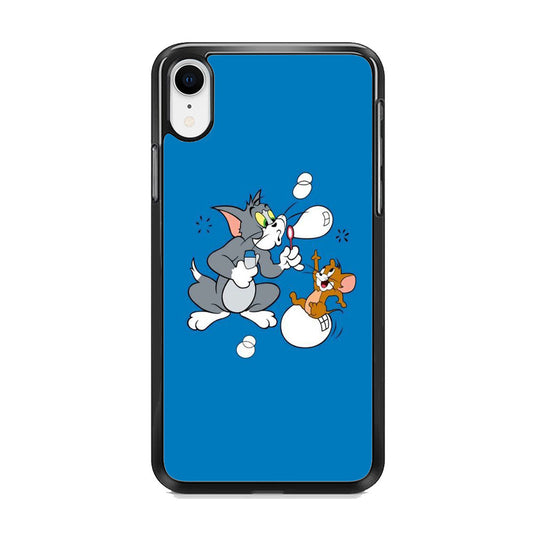 Tom And Jerry Blue Ballon Soap iPhone XR Case
