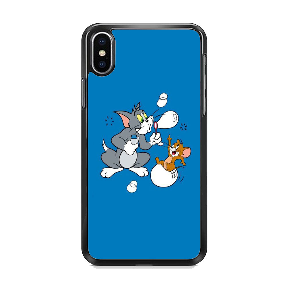 Tom And Jerry Blue Ballon Soap iPhone X Case