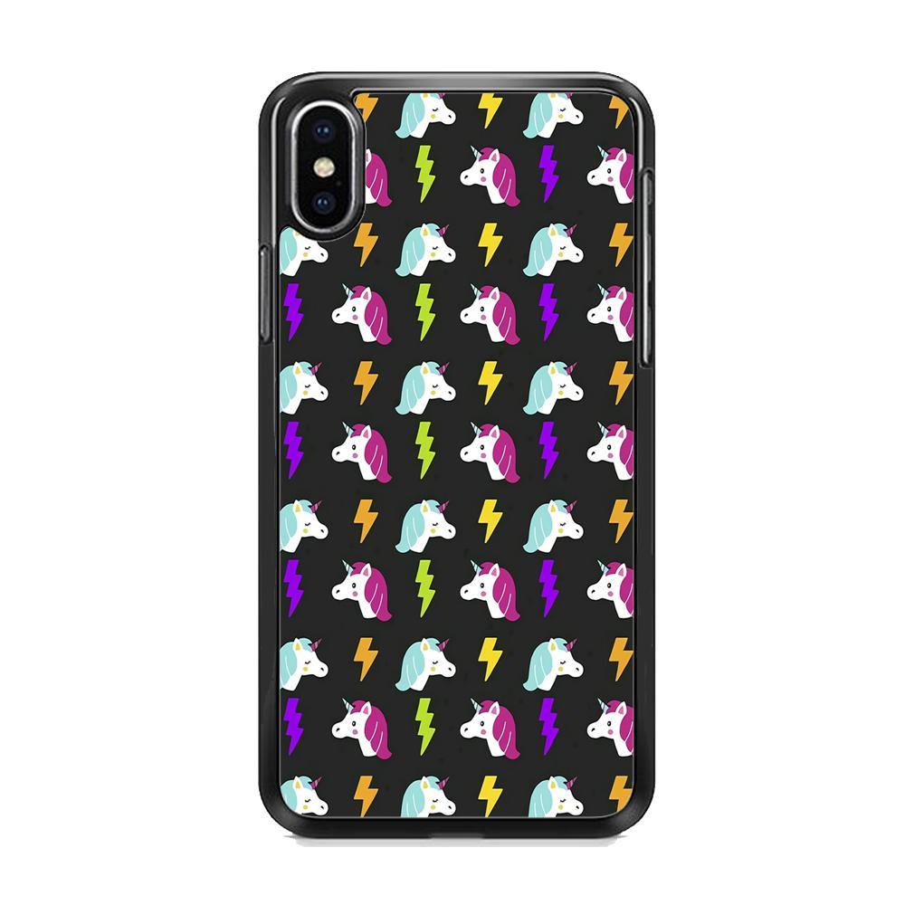 Unicorn Flash Grey iPhone X Case - ezzyst