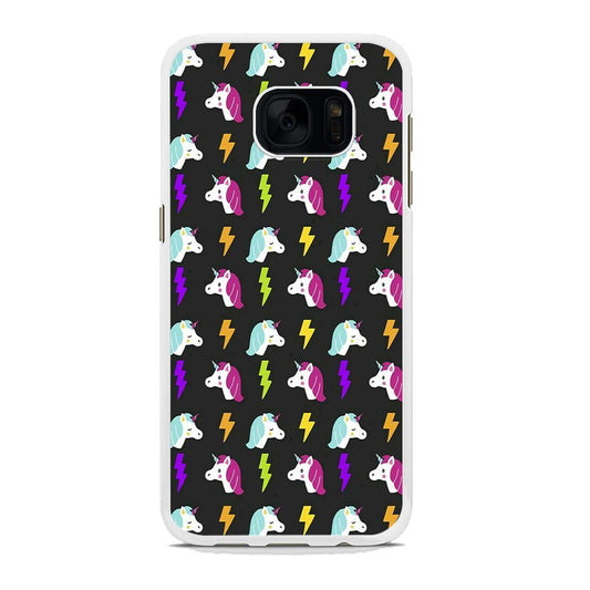 Unicorn Flash Grey Samsung Galaxy S7 Edge Case - ezzyst