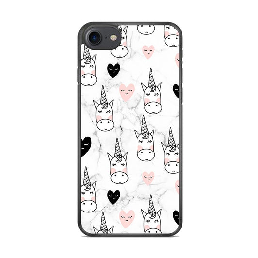 Unicorn Marble White  iPhone 8 Case - ezzyst