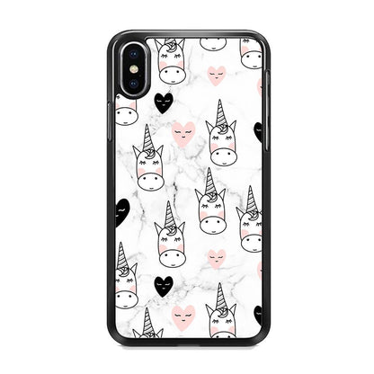 Unicorn Marble White iPhone Xs Max Case - ezzyst