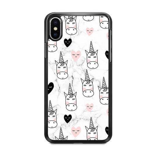 Unicorn Marble White iPhone Xs Max Case - ezzyst