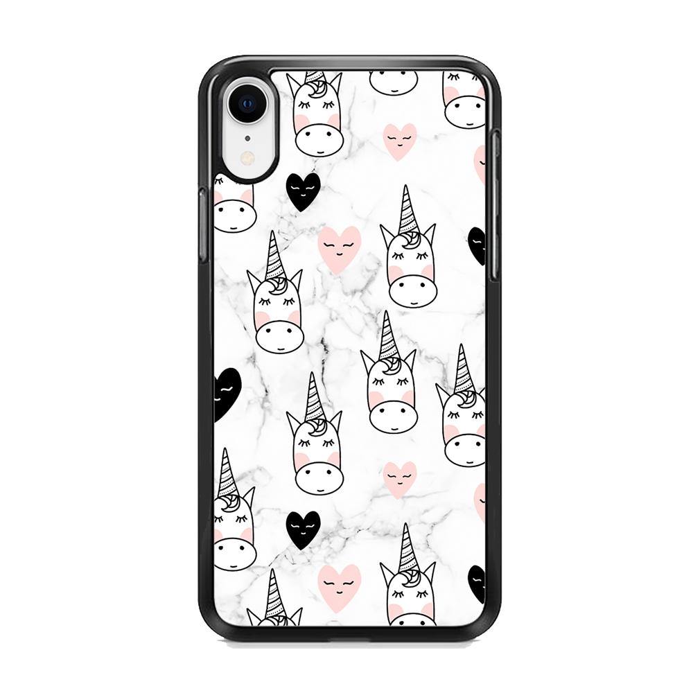 Unicorn Marble White iPhone XR Case - ezzyst