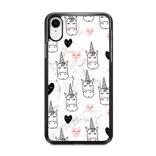 Unicorn Marble White iPhone XR Case - ezzyst