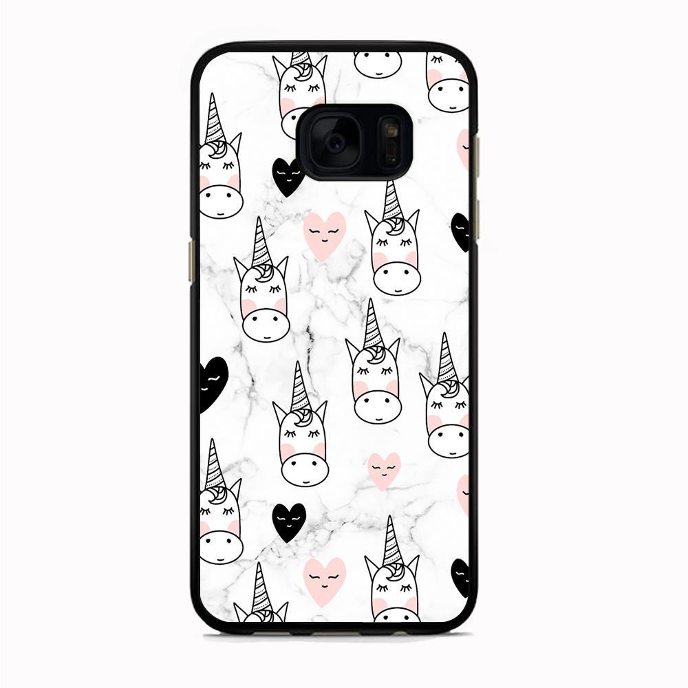 Unicorn Marble White Samsung Galaxy S7 Case - ezzyst