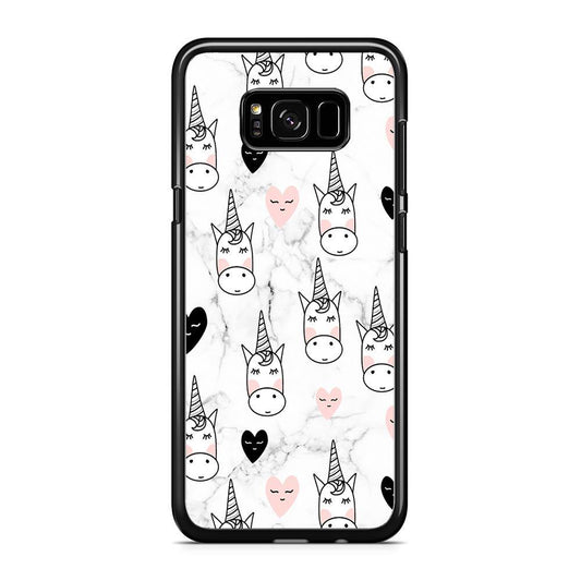 Unicorn Marble White Samsung Galaxy S8 Plus Case - ezzyst