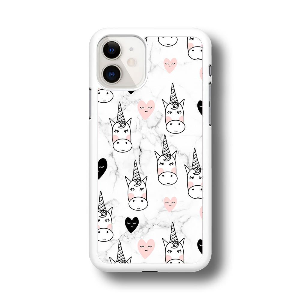Unicorn Marble White iPhone 11 Case - ezzyst