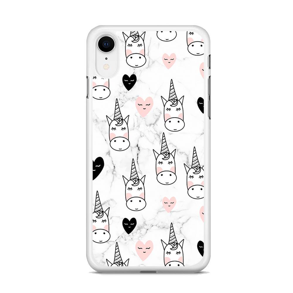 Unicorn Marble White iPhone XR Case - ezzyst