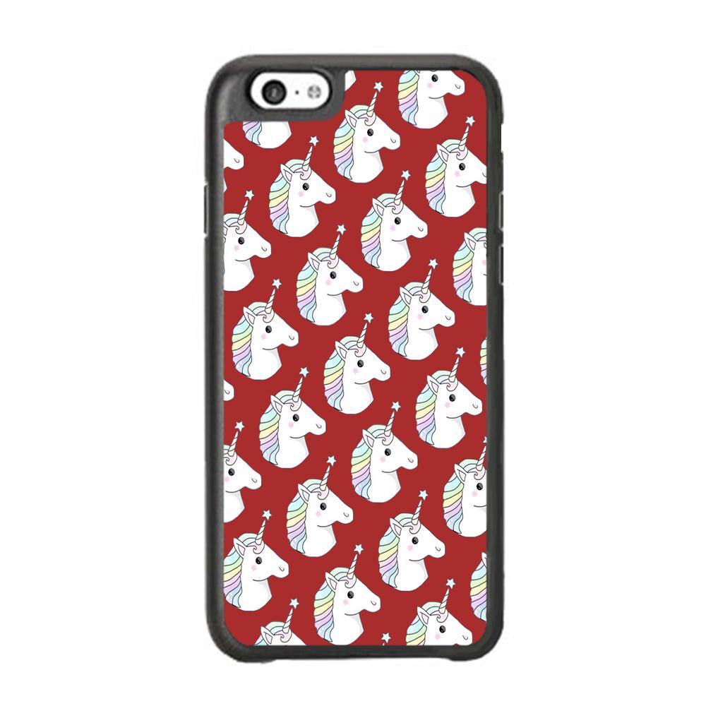 Unicorn Maroon Doodle iPhone 6 Plus | 6s Plus Case - ezzyst
