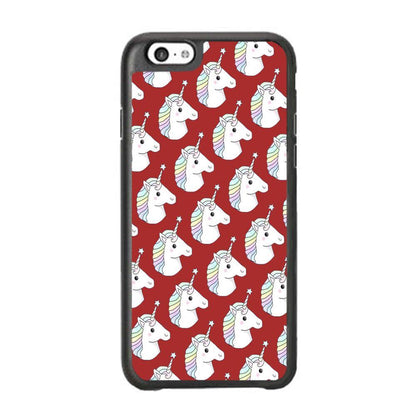 Unicorn Maroon Doodle iPhone 6 Plus | 6s Plus Case - ezzyst