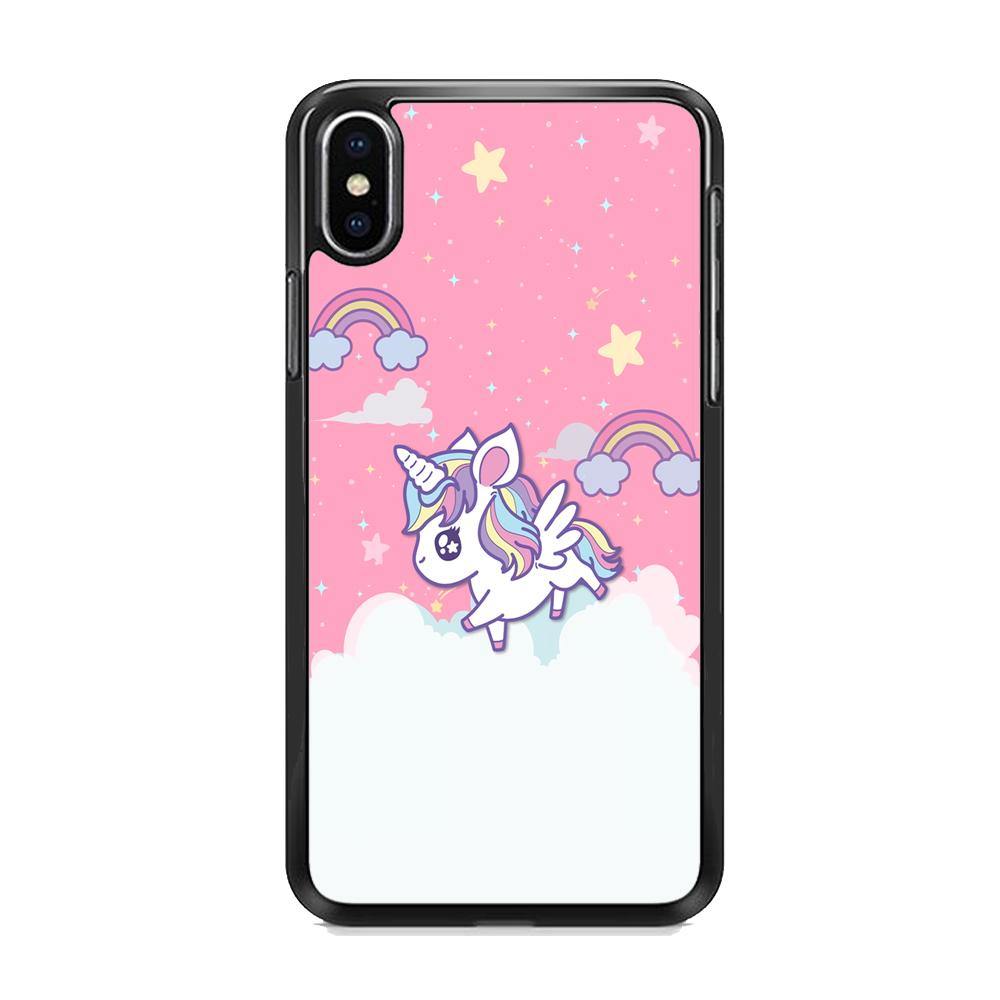 Unicorn Pink Cotton iPhone X Case - ezzyst