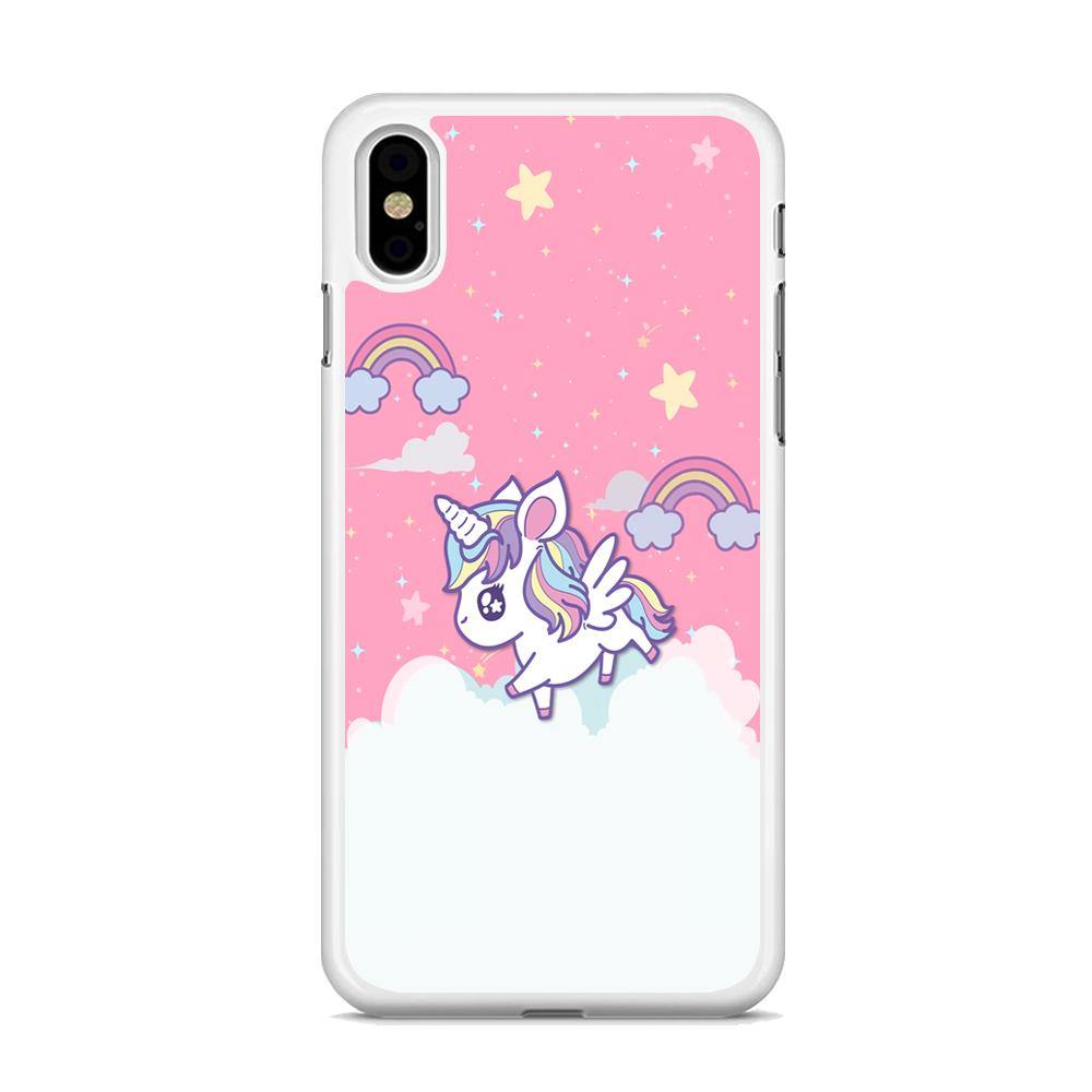 Unicorn Pink Cotton iPhone X Case - ezzyst