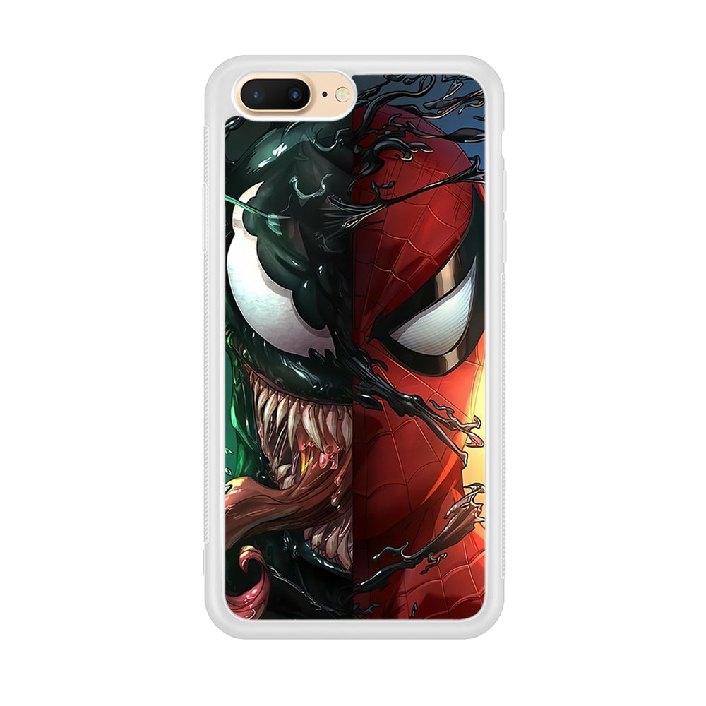 Venom Spiderman Half Face iPhone 7 Plus Case