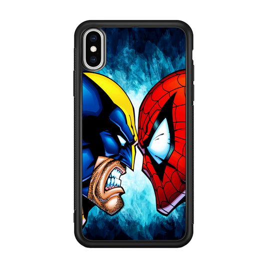 Wolverine X Spiderman iPhone X Case