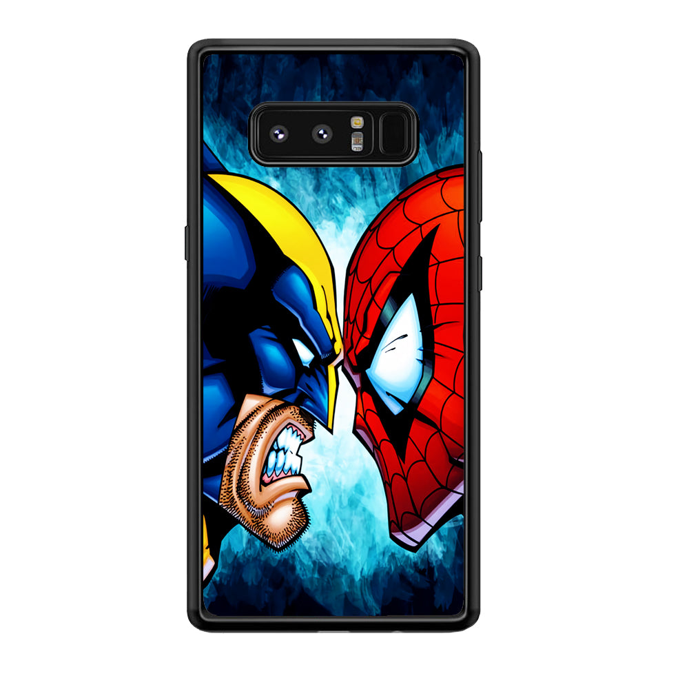 Wolverine X Spiderman Samsung Galaxy Note 8 Case