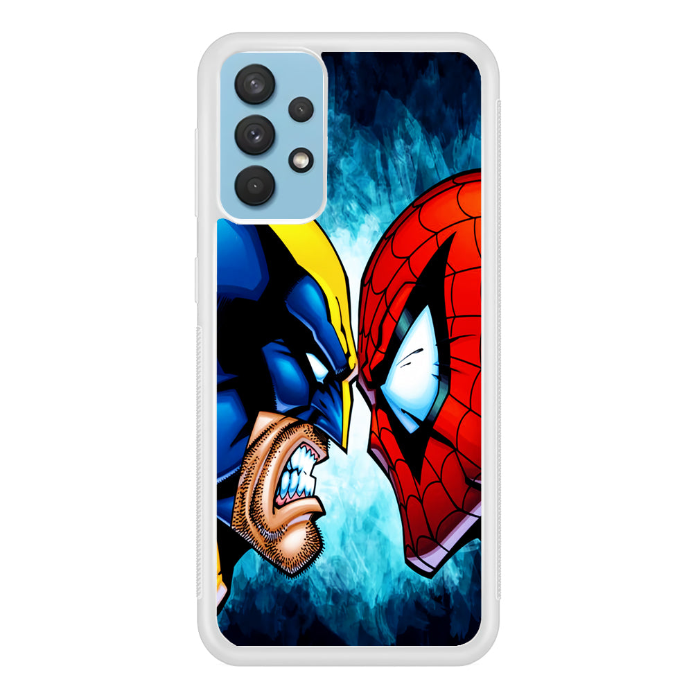 Wolverine X Spiderman Samsung Galaxy A32 Case