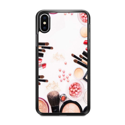 Woman Make Up Equipment Brush And Powder iPhone X Case