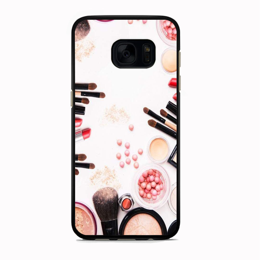 Woman Make Up Equipment Brush And Powder Samsung Galaxy S7 Edge Case
