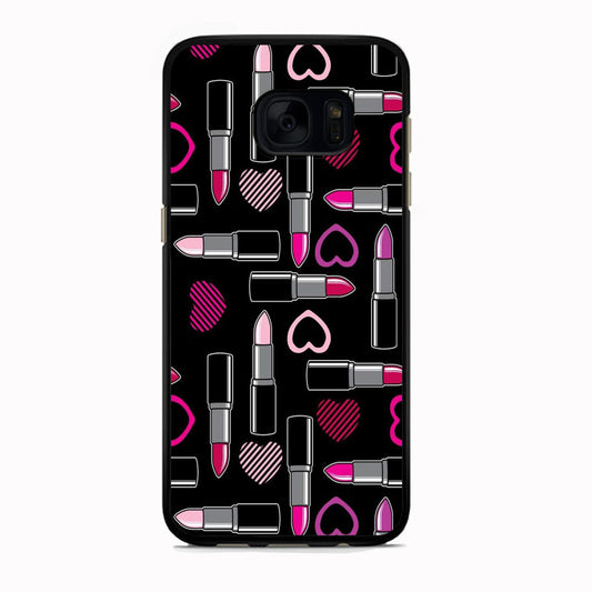 Woman Make Up Lipstick Love Samsung Galaxy S7 Case